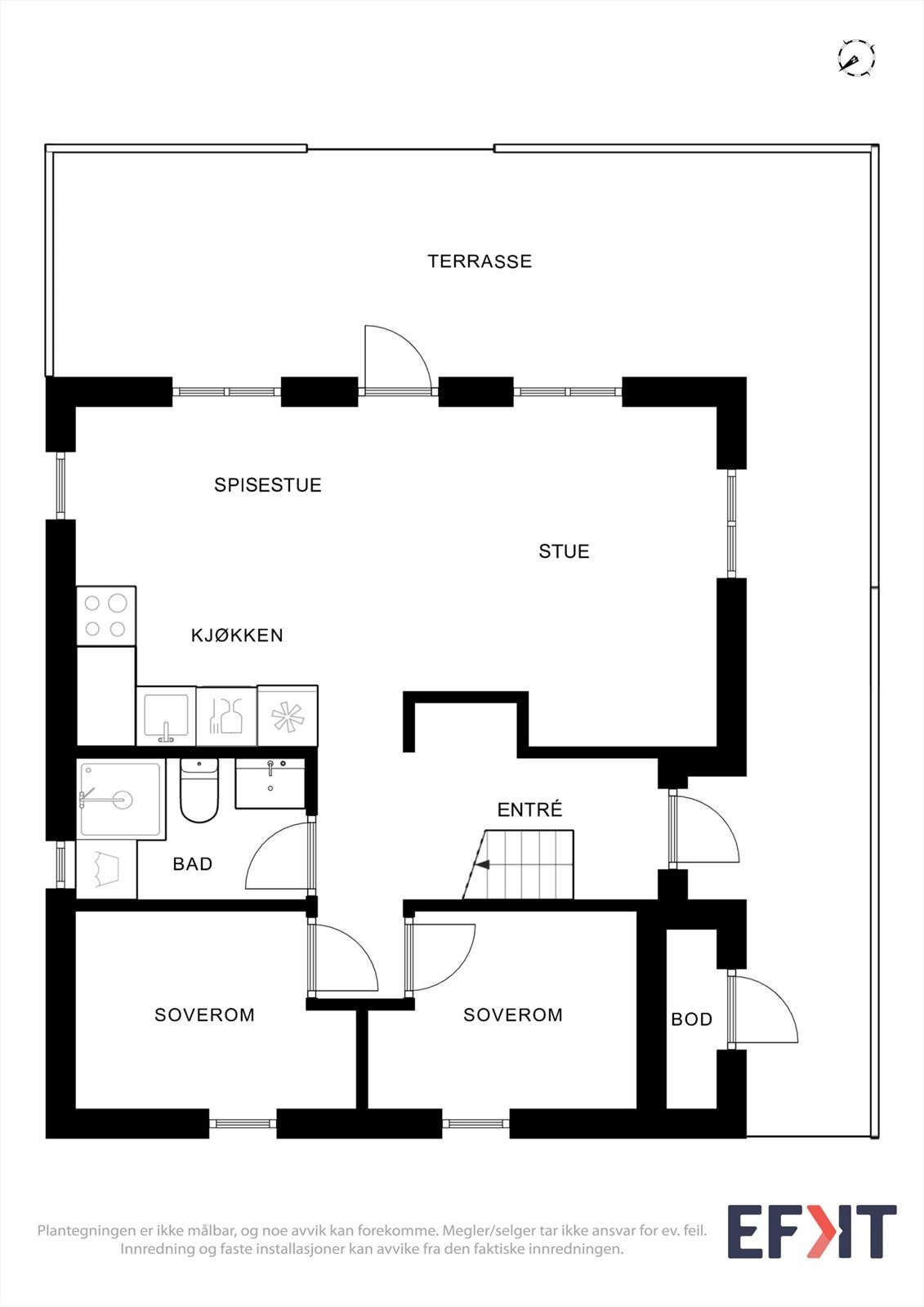 Plantegning 1. etg. Galleribilde