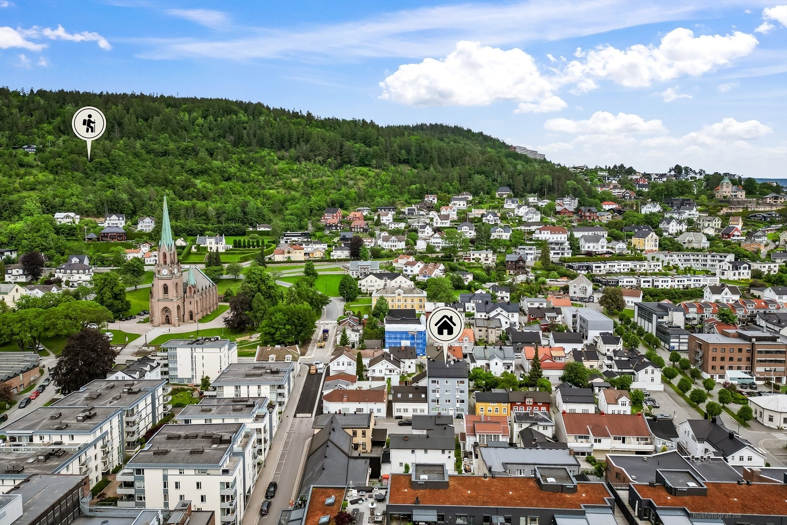 Nærhet til flotte turområder i Bragernesåsen. Galleribilde