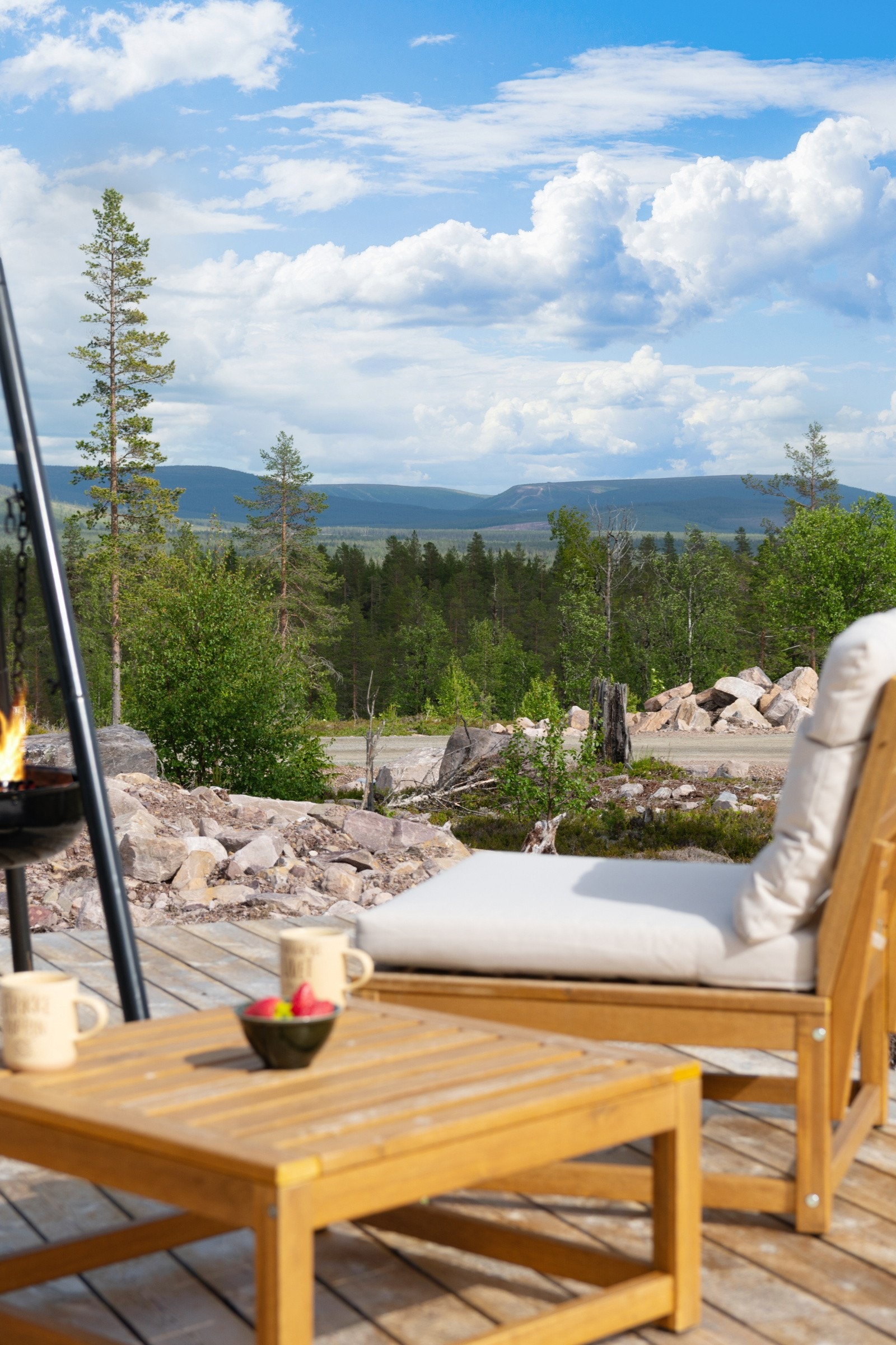 Utsikt til Sälenfjellene - her ser man nedfarten i Tandådalen Galleribilde