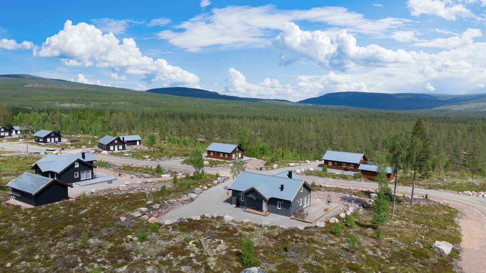 Oversiktsbilde mot nordøst. Her blir det mange flotte soloppganger! Galleribilde