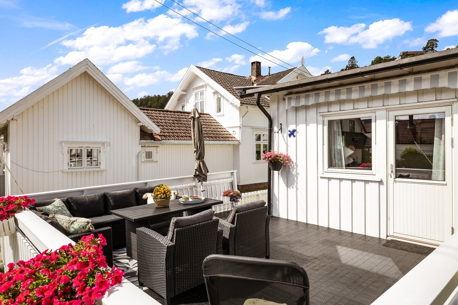 Terrassen er på ca. 20 kvm. Galleribilde