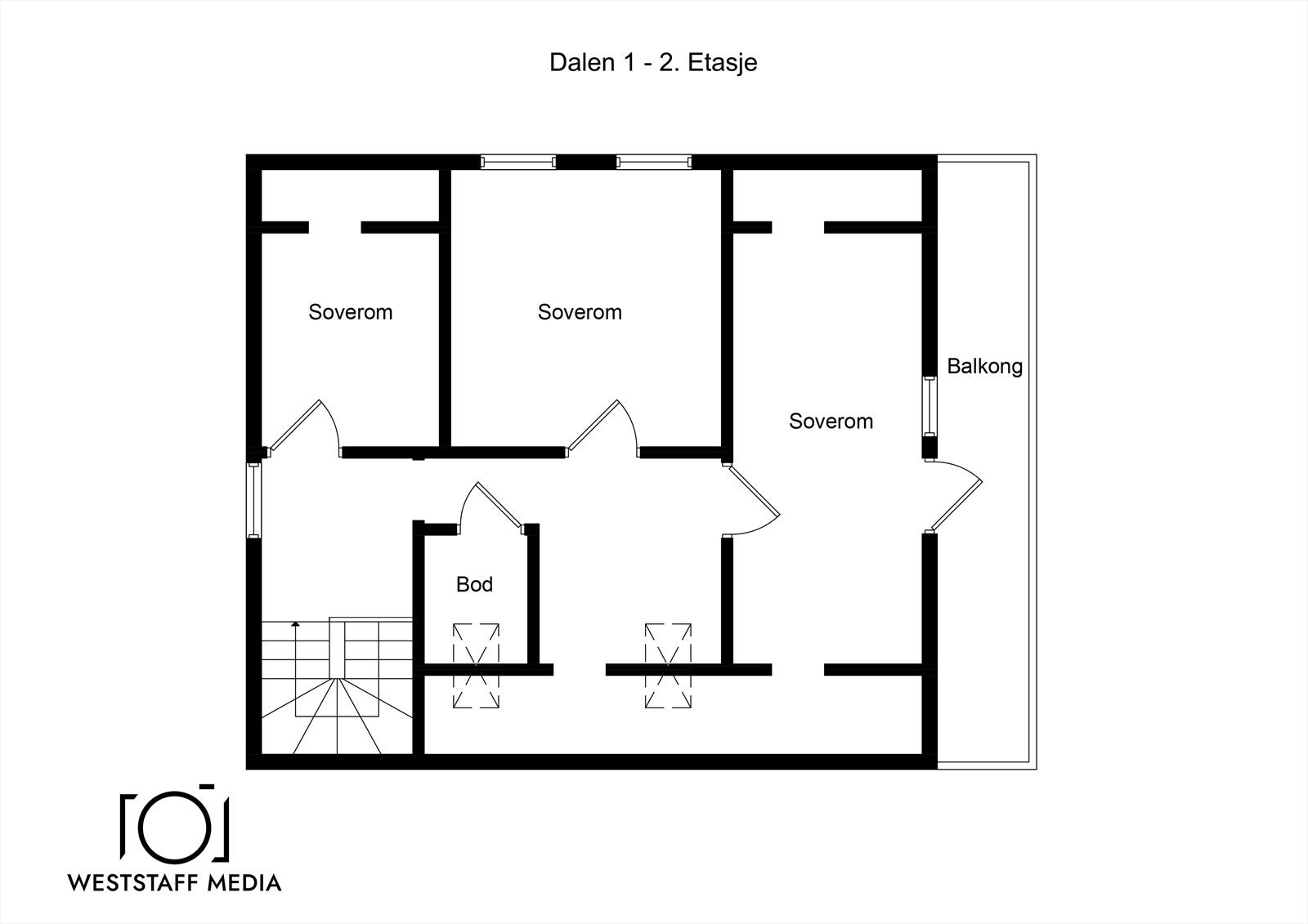 - Plantegning 2. etasje tilbygg - Galleribilde