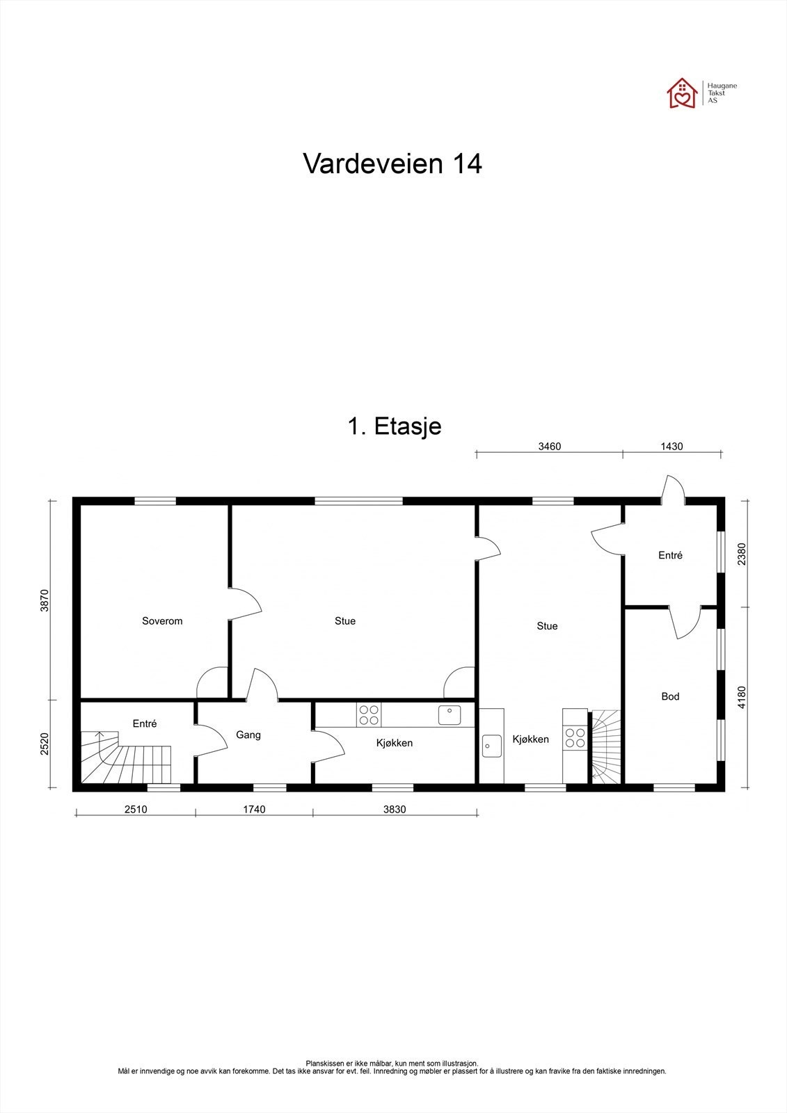 Plantegning - 1. etasje Galleribilde