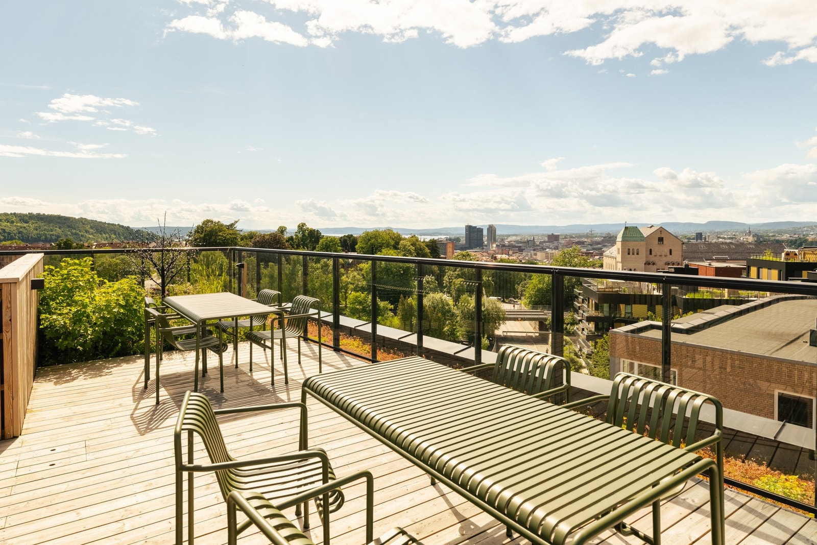 Felles takterrasse. Galleribilde