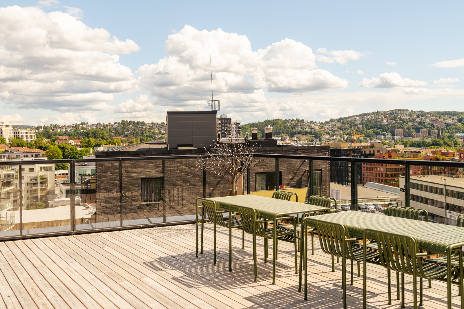 Felles takterrasse. Galleribilde