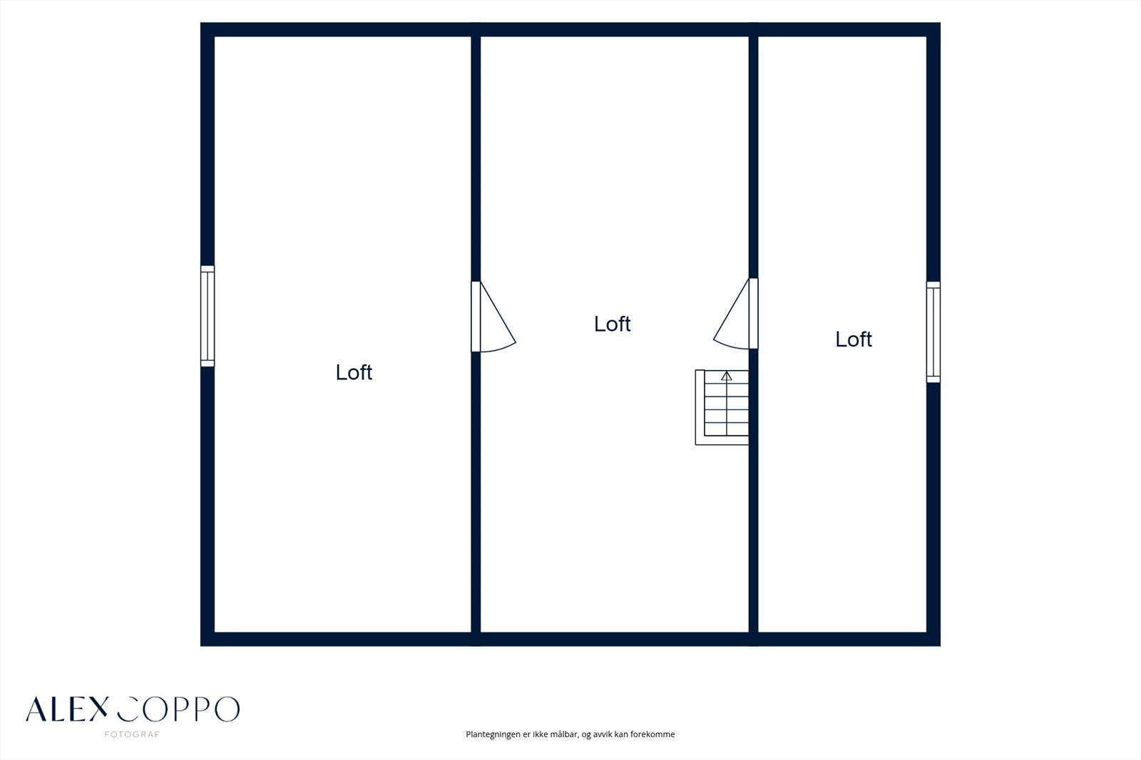 Plantegning - loft. Galleribilde