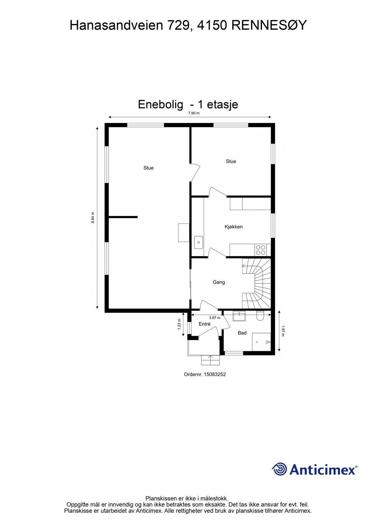 Planskisse 1. etasje Galleribilde