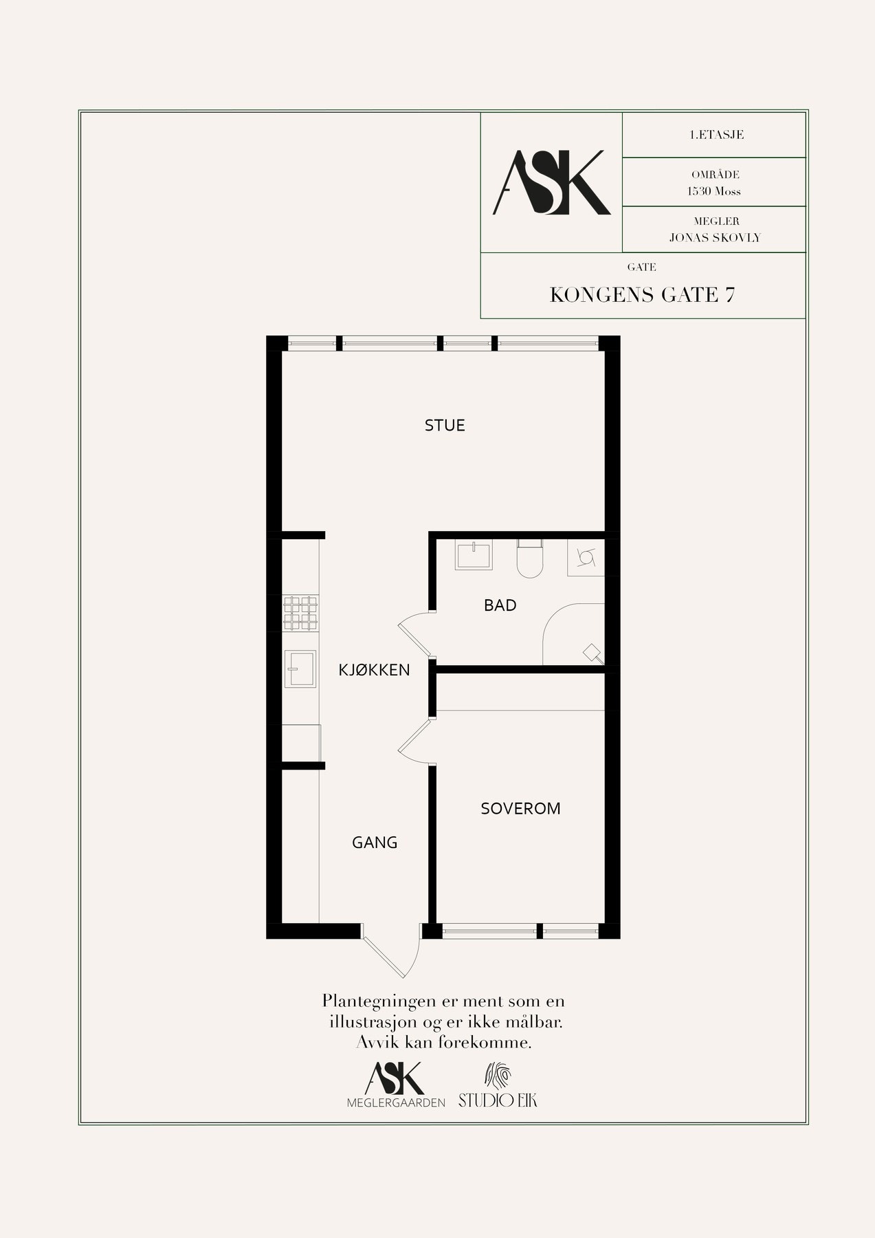 Plantegning Galleribilde