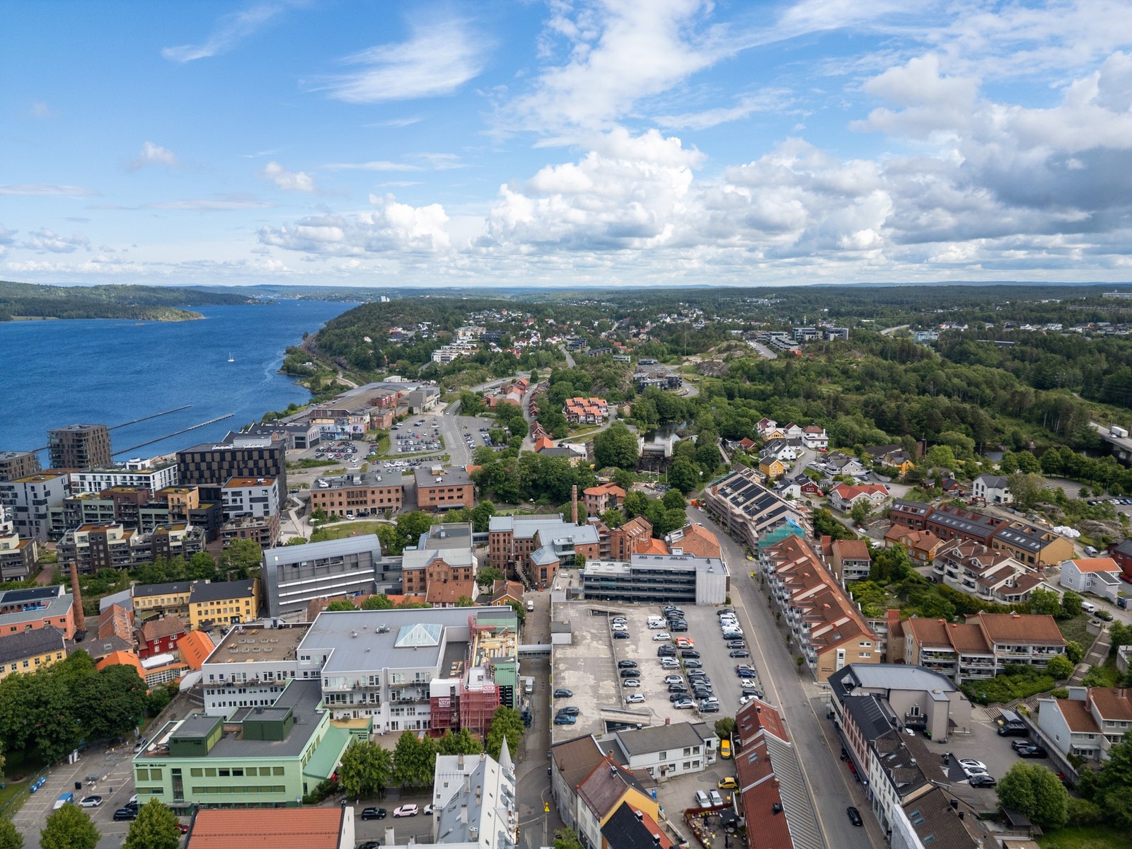Fra området er det kort vei til alt Moss sentrum har å by på Galleribilde