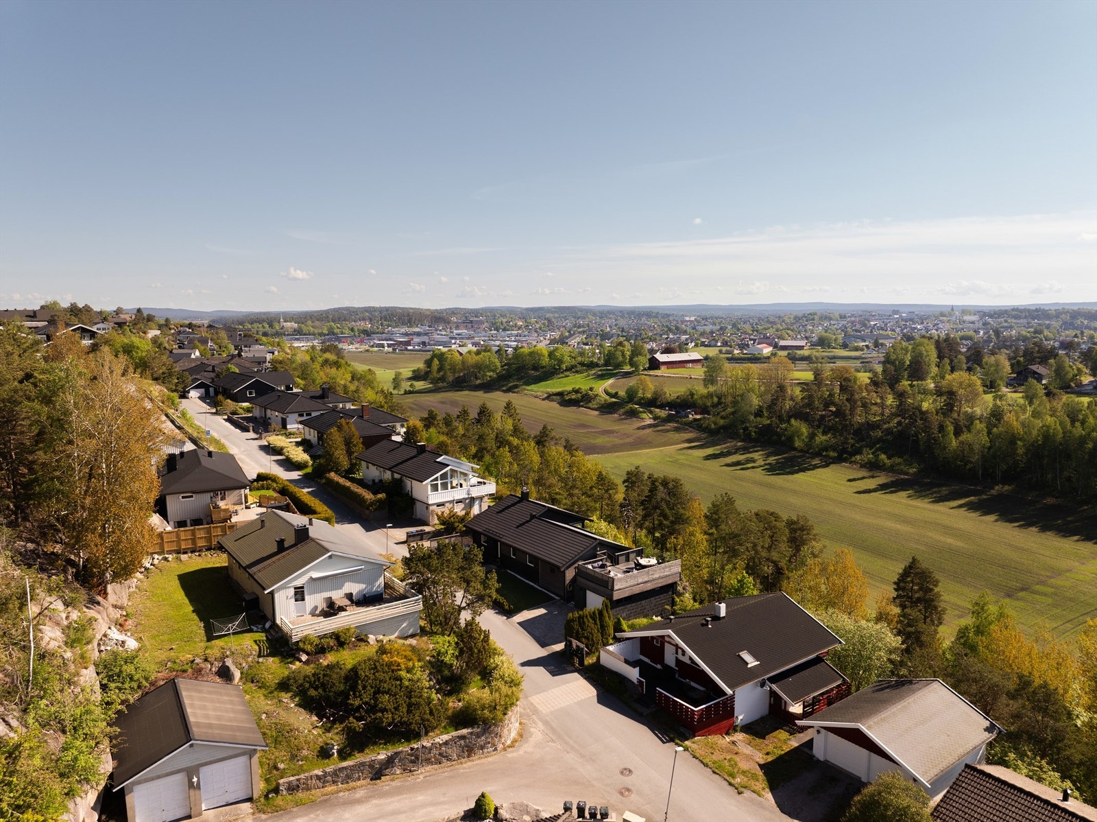 I Nøtteveien er det fredelig og barnevennlig. Galleribilde