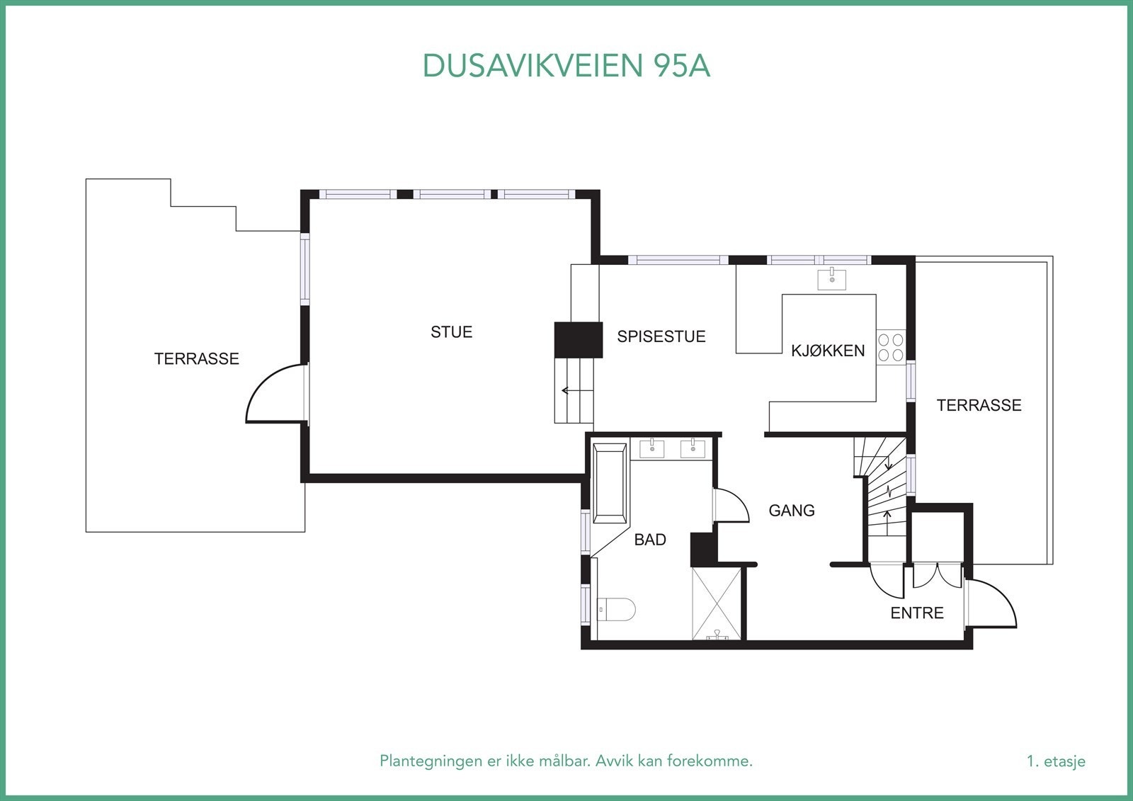 Plantegning 1.etg. Galleribilde