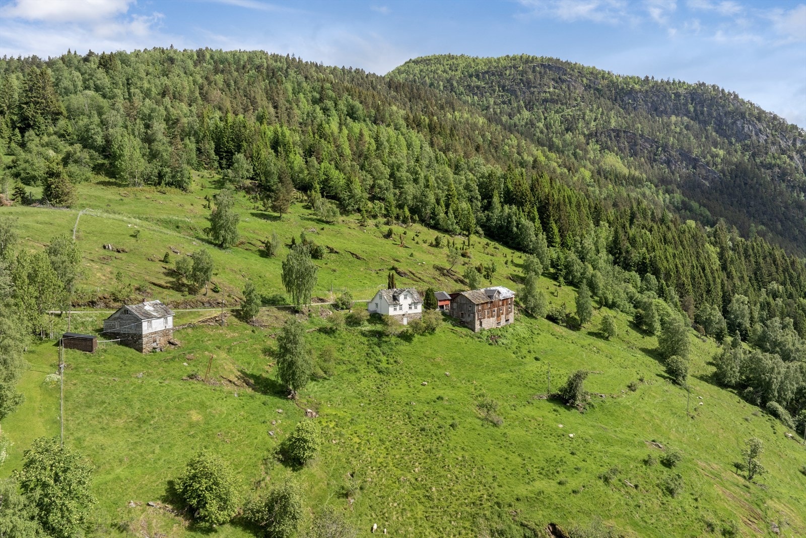 Eigedommen består m.a. av 45 daa dyrka jord og 73 daa innmarksbeite, der deler av innmarka vert leigd ut til beite for sau i dag. Galleribilde
