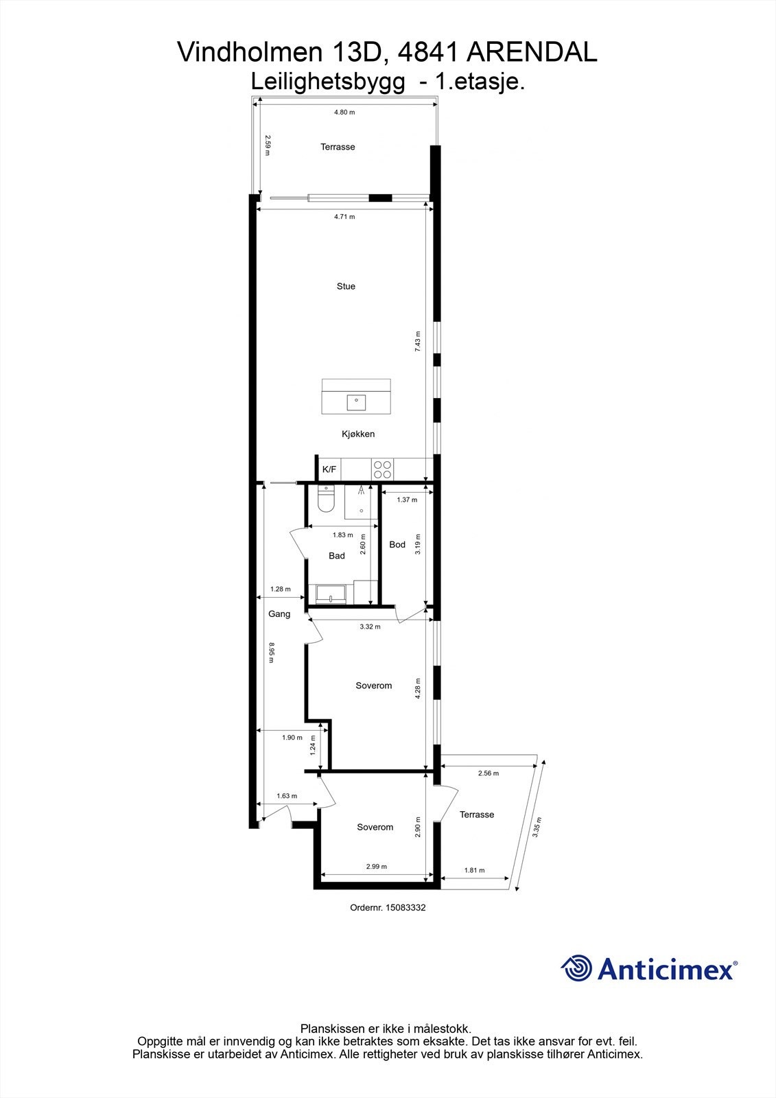 Plantegning Galleribilde