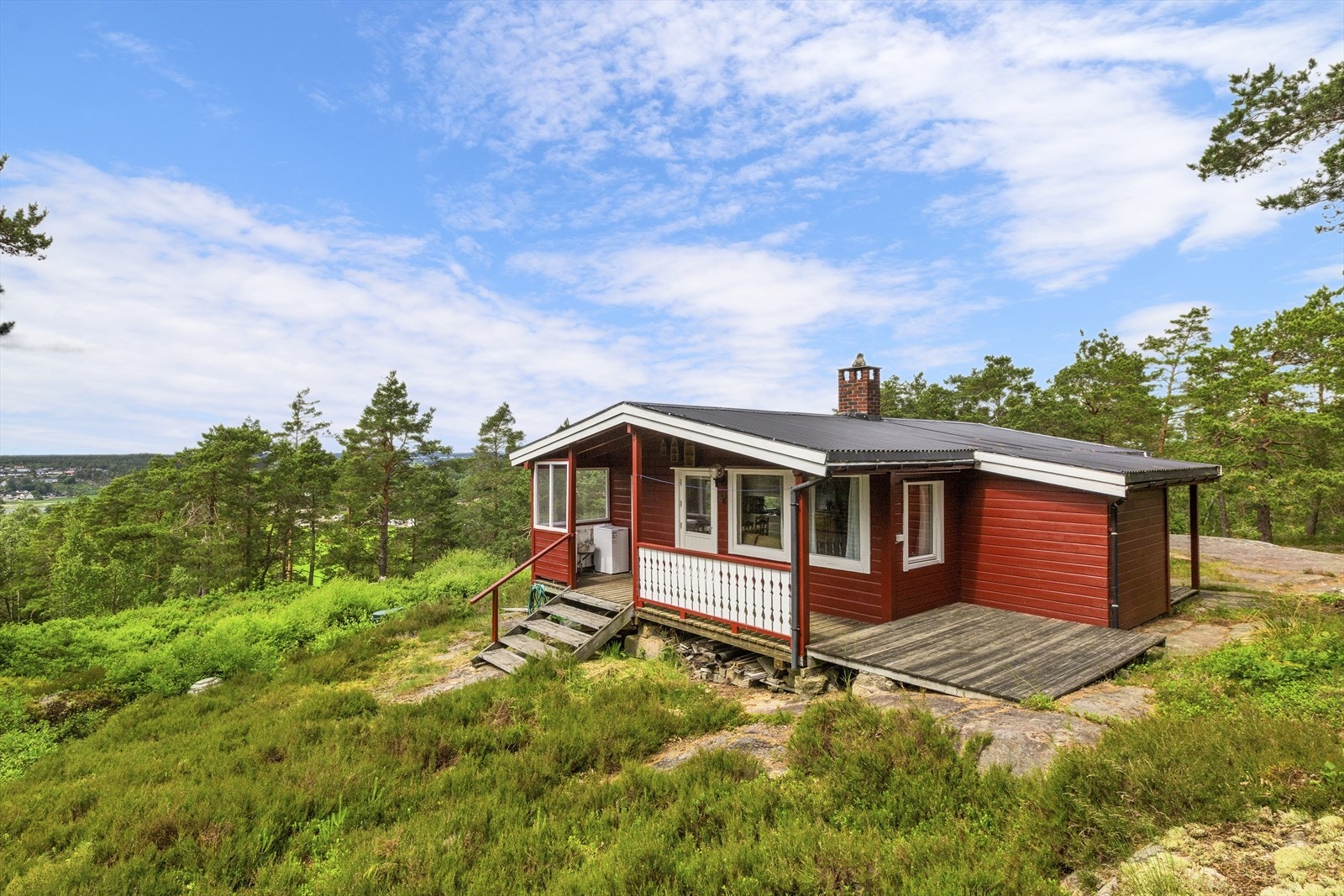Terrasse på den ene siden Galleribilde