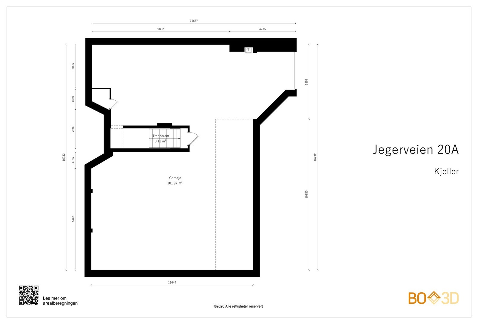 Plantegning garasjen. Galleribilde
