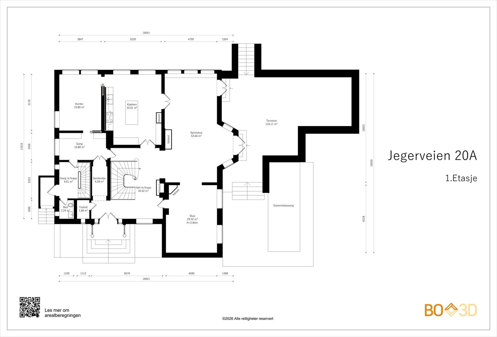 Plantegning 1.etasje. Galleribilde