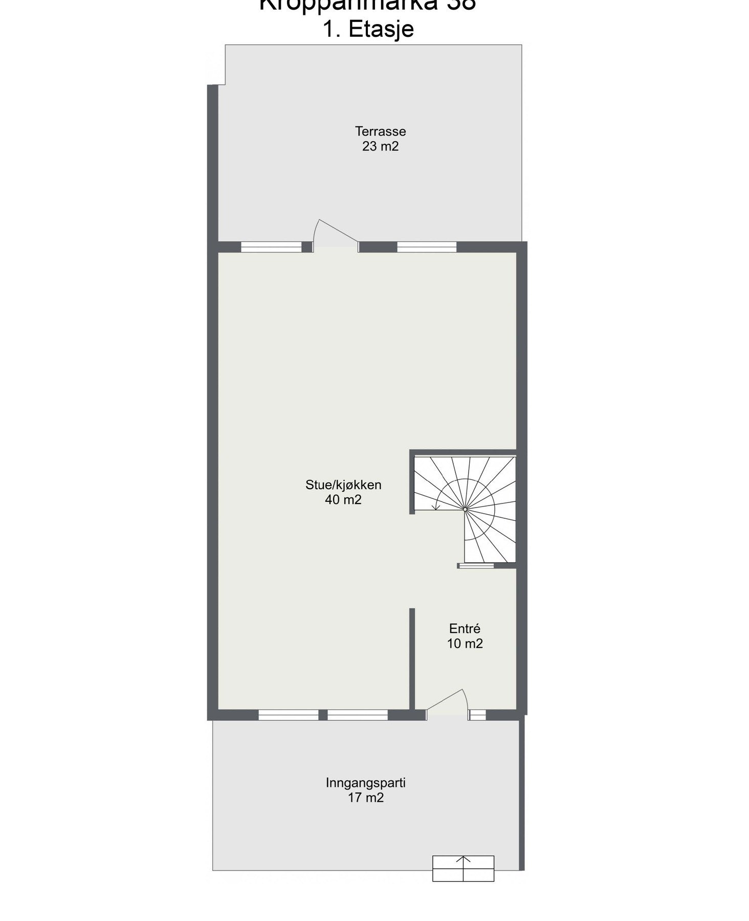 Planskisse 1. etg Galleribilde
