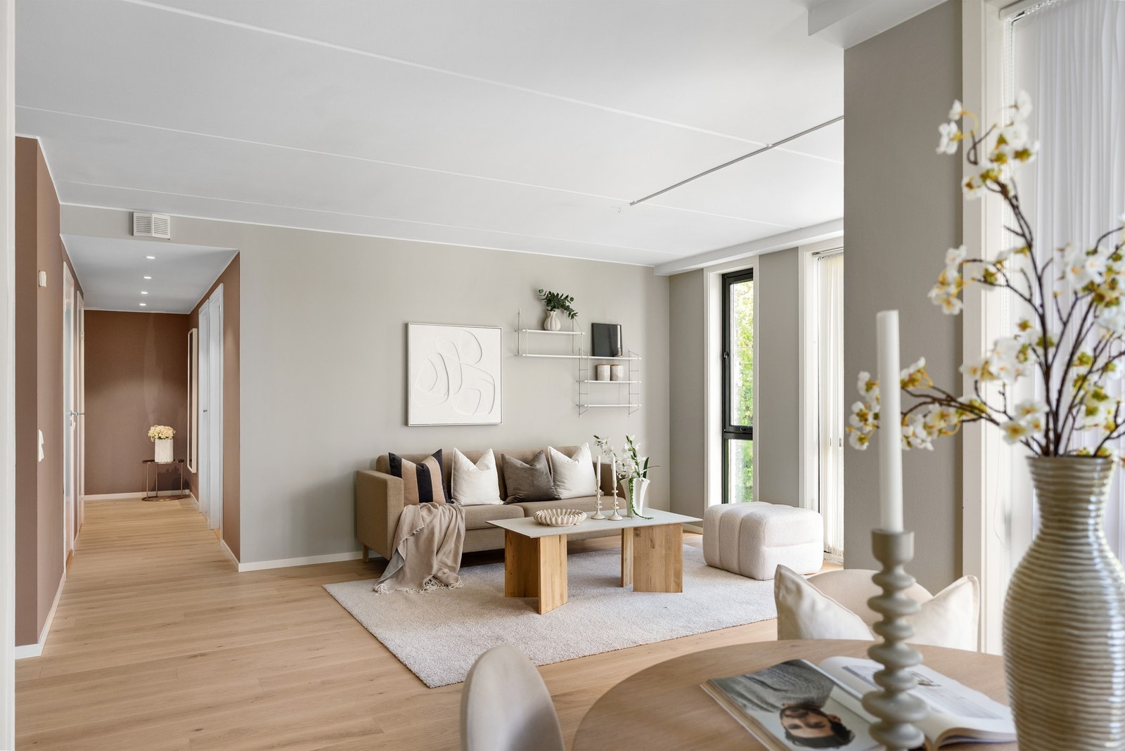 Leiligheten har et bruksareal på 70 kvadratmeter og har en ypperlig beliggenhet i bygget. Galleribilde