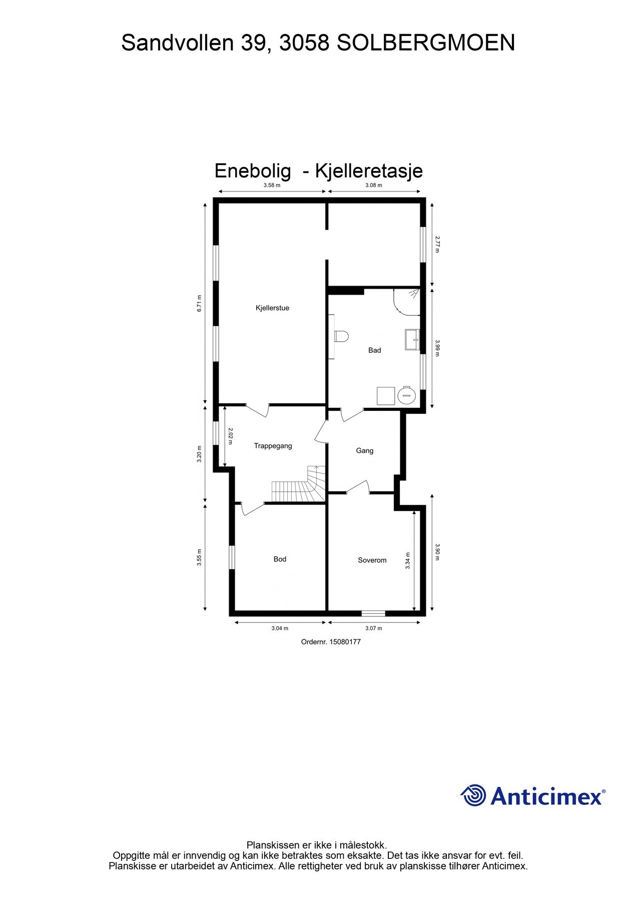 Plantegning kjeller Galleribilde