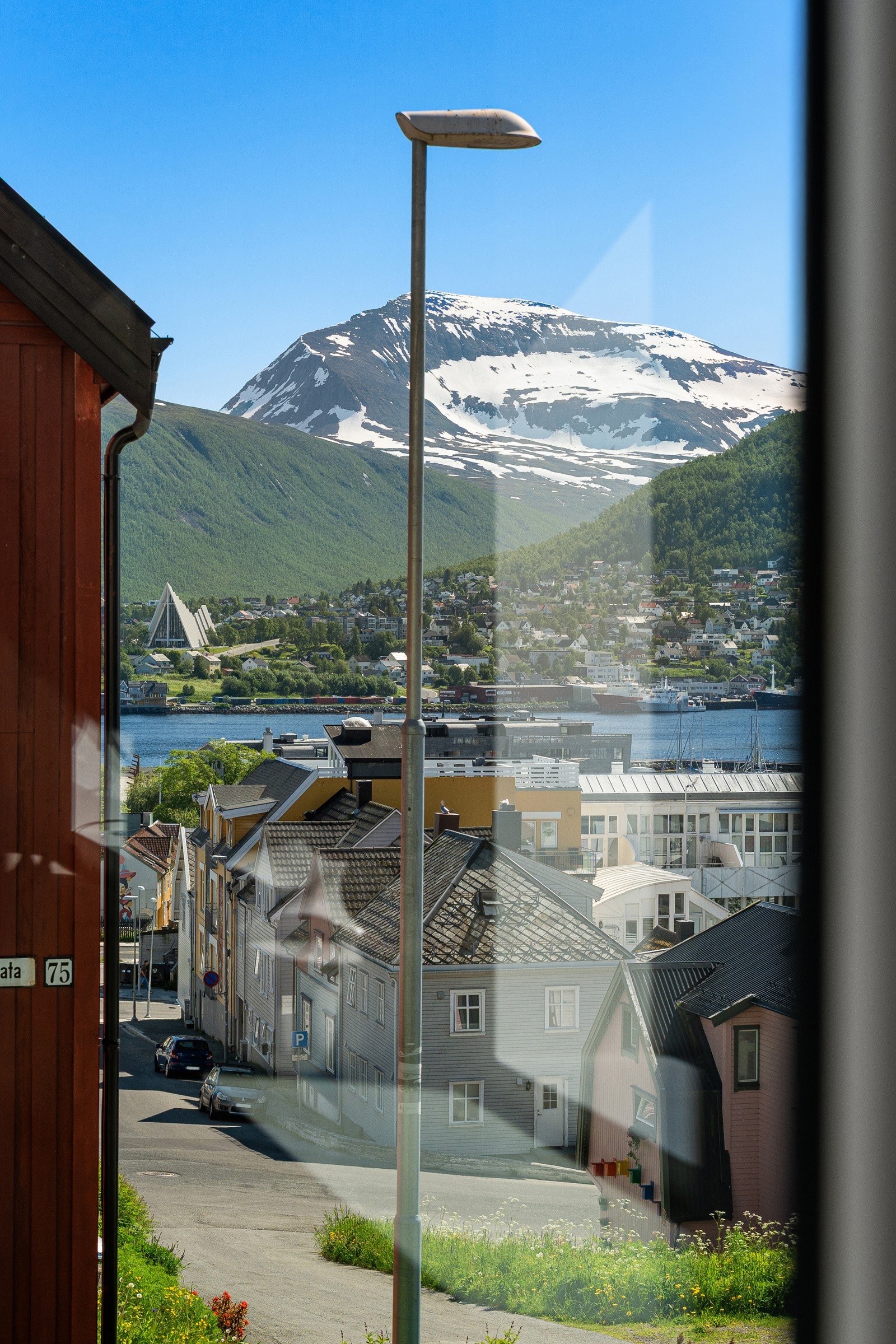 Utsikt fra vindu.