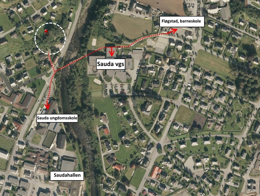 Oversikt område , skoler Galleribilde