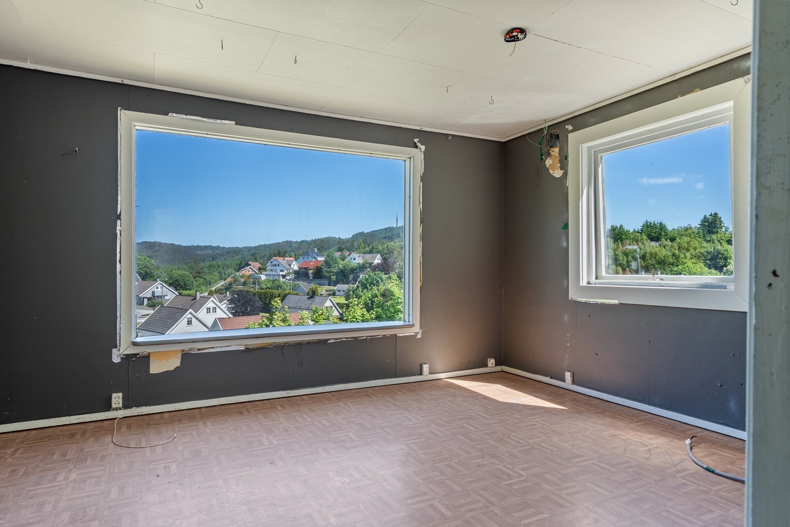 Stue med flott utsikt Galleribilde