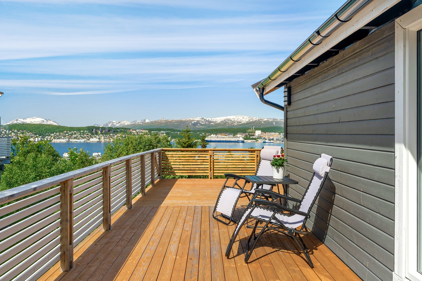 Med gode solforhold er dette en perfekt plass for å nyte sommerhalvåret.