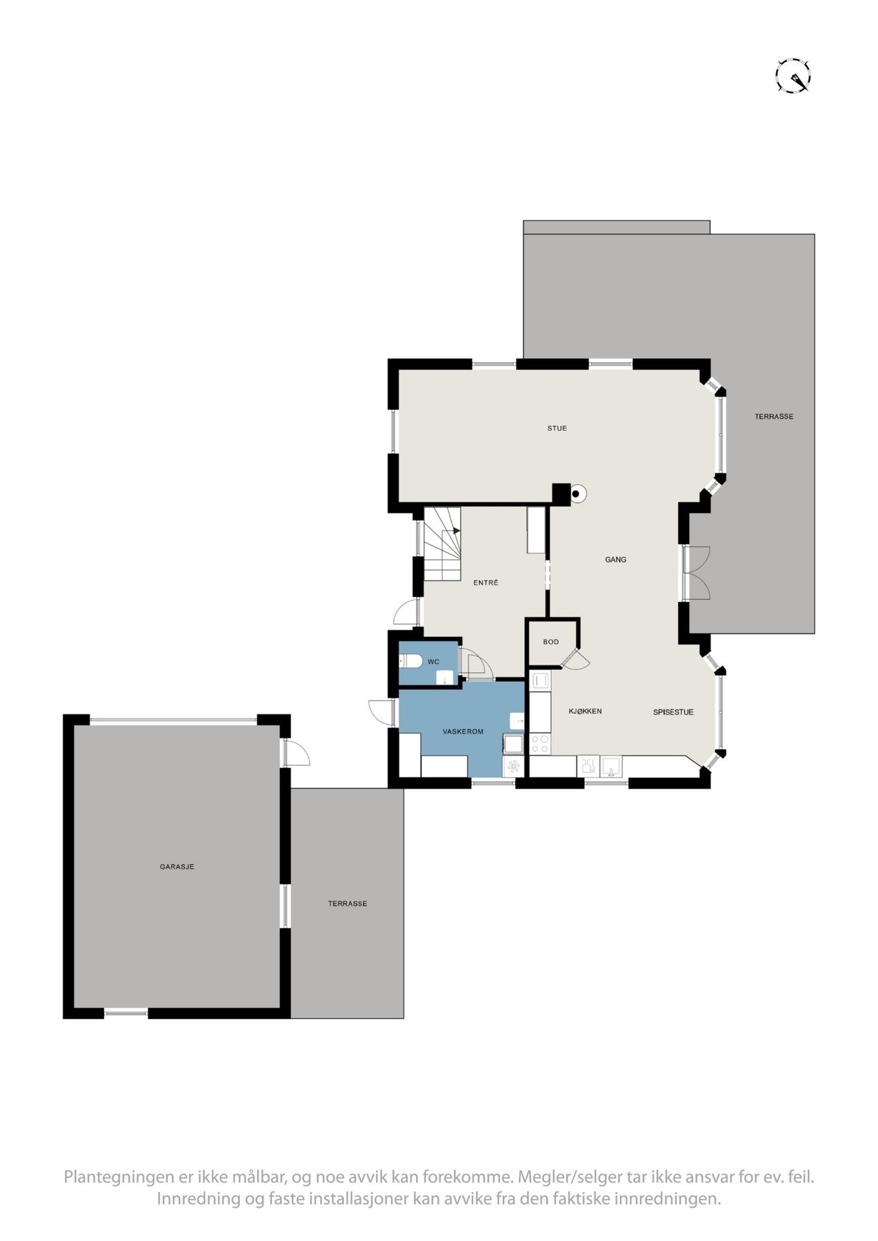 Plantegning hovedplan Galleribilde