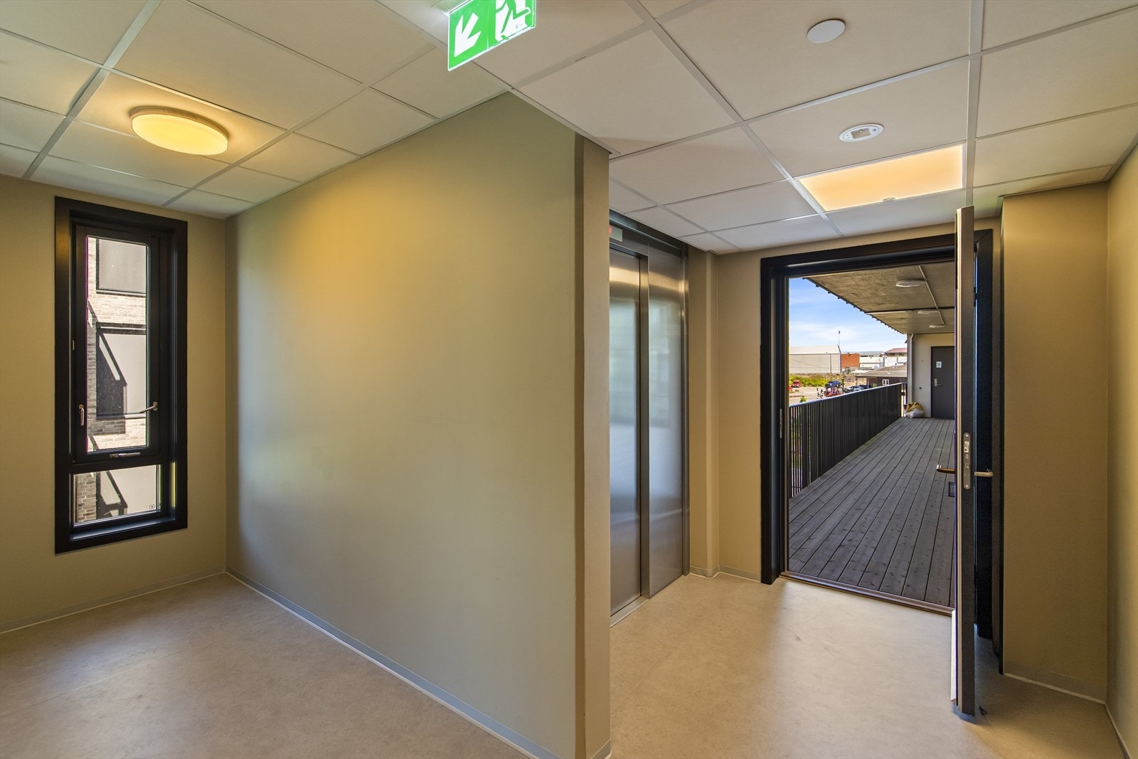 Fellesareal - det er også heis i bygget Galleribilde