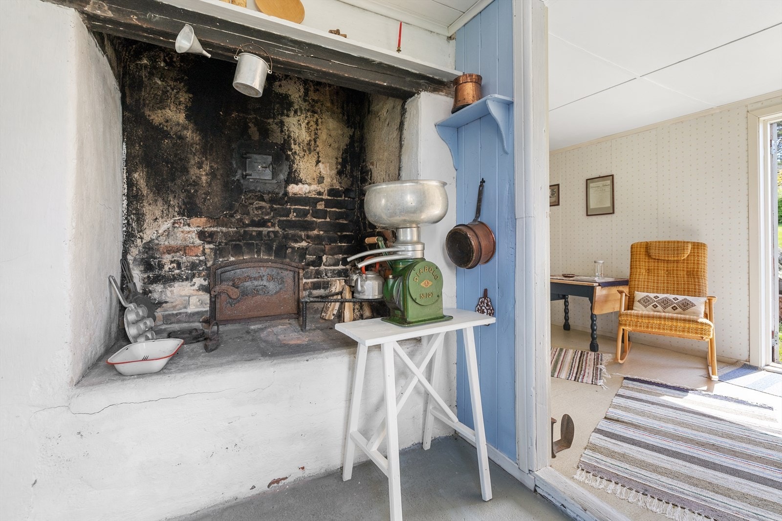 Den bevarte bakerovnen er med på å understreke bryggerhusets sjel og gjør bygningen til et spesielt og stemningsfullt innslag på eiendommen. Galleribilde