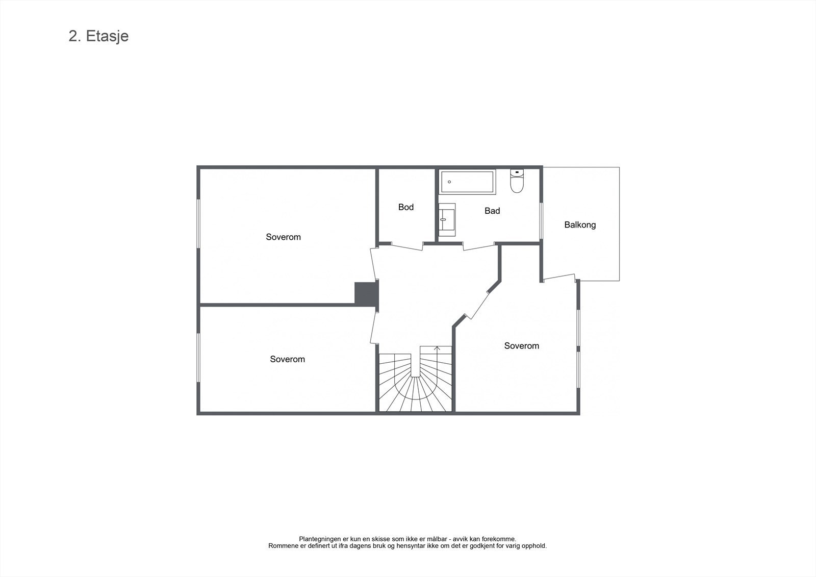 Plantegning - 2. etasje Galleribilde