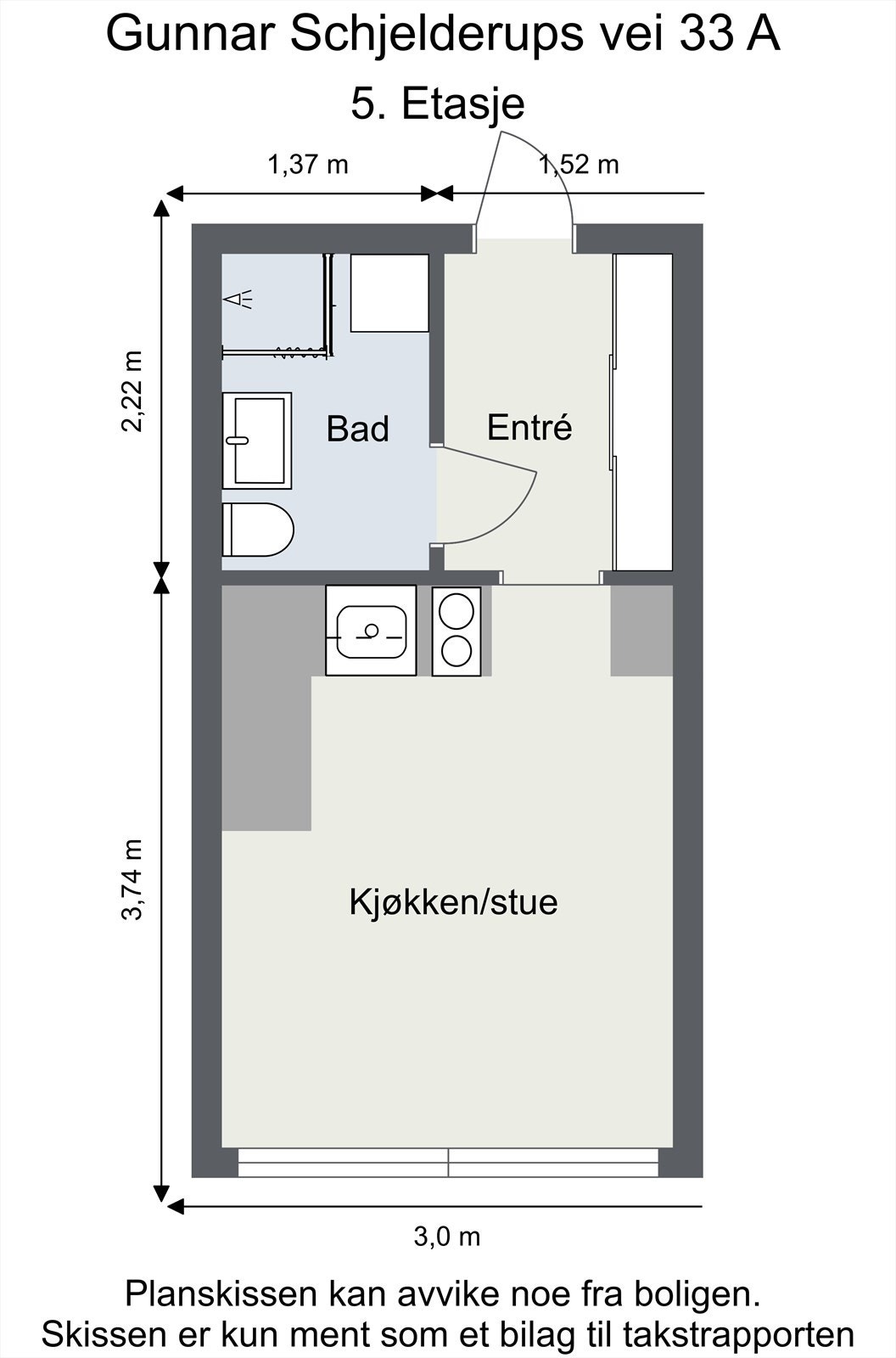 Gunnar Schjelderups vei 33 A - 5. Etasje.jpg Galleribilde