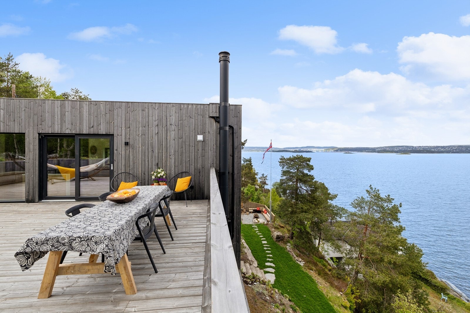 Utsikten fra takterrassen mot Oslo. Galleribilde