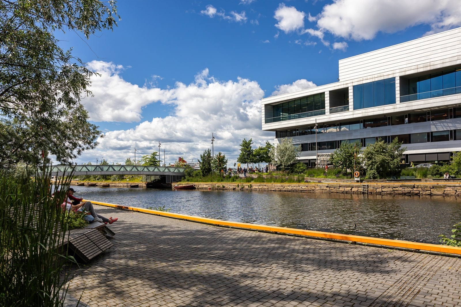 Flotte tur- og rekreasjonsområder langs Akerselva og havnepromenaden. Galleribilde