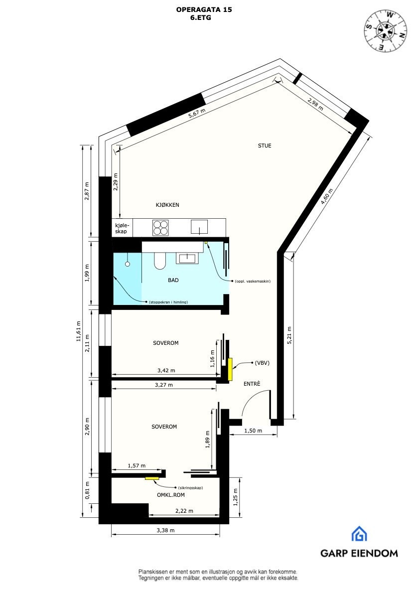 Plantegning Galleribilde