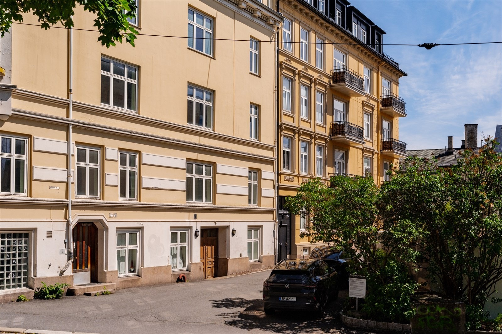 Eiendommen står på Byantikvarens gule liste som et registrert kulturminne. Galleribilde