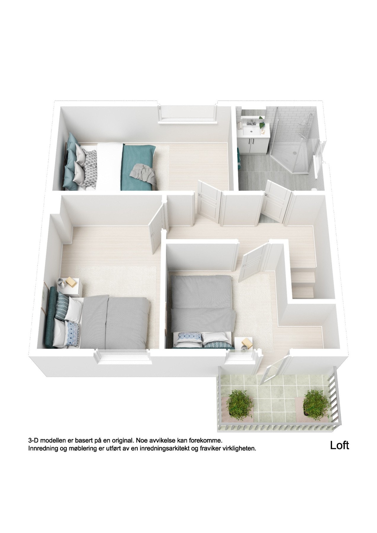 Plantegning, loft Galleribilde