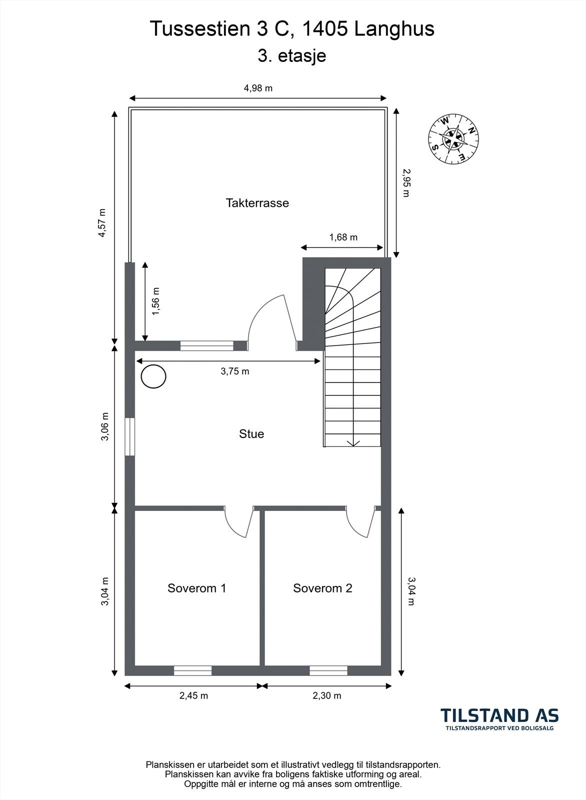Tussestien 3 C, 1405 Langhus - 2D - 3. etasje Galleribilde