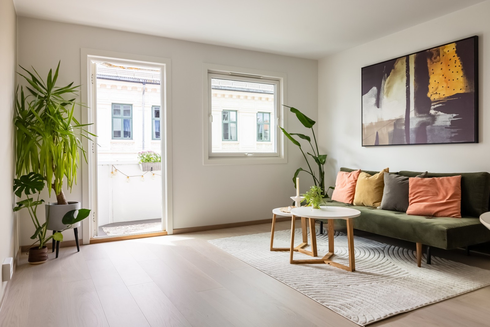 Alle vinduene i leiligheten var nye i 2018. Galleribilde