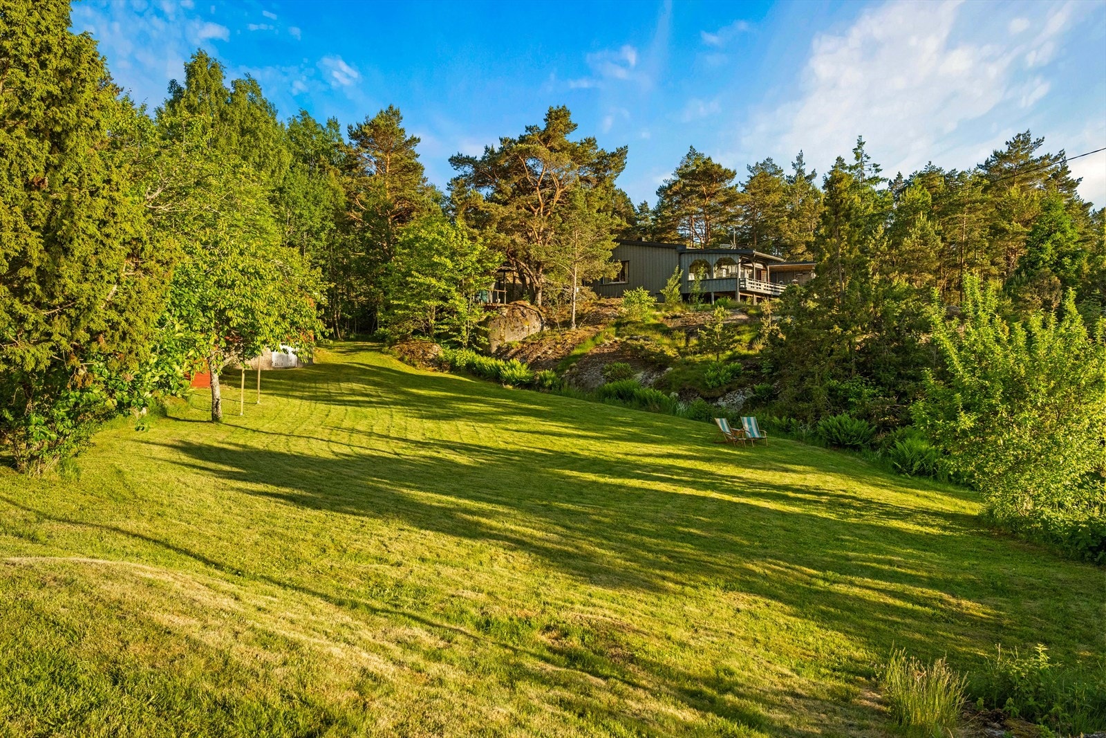 Store, åpne gressletter gir god plass for lek og aktiviteter. Galleribilde