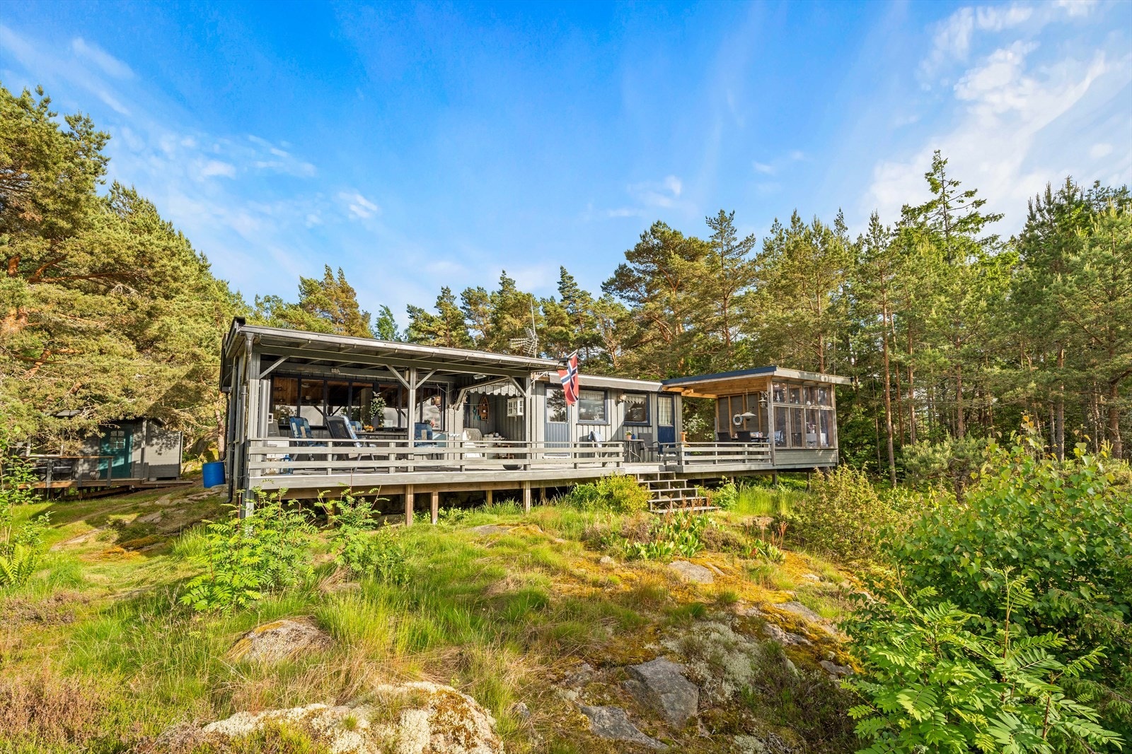 Her kan du nyte privatlivets fred i solrike omgivelser. Galleribilde