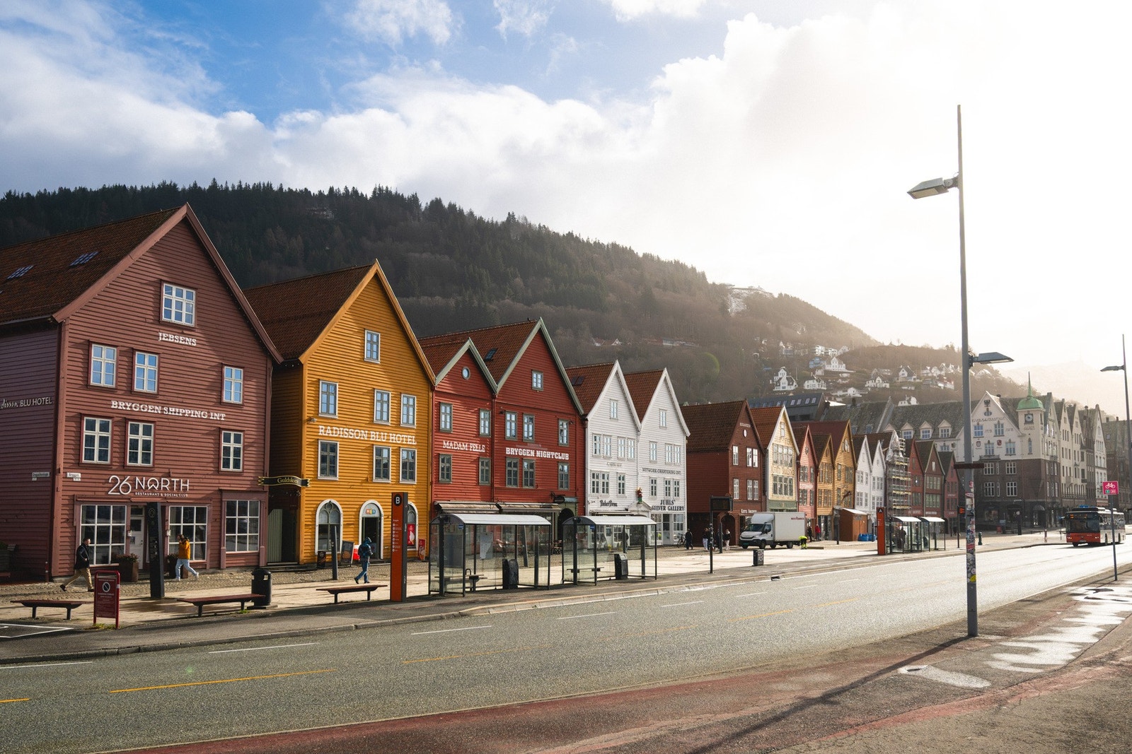 Det er ca. 15 minutters gange til Bryggen Galleribilde