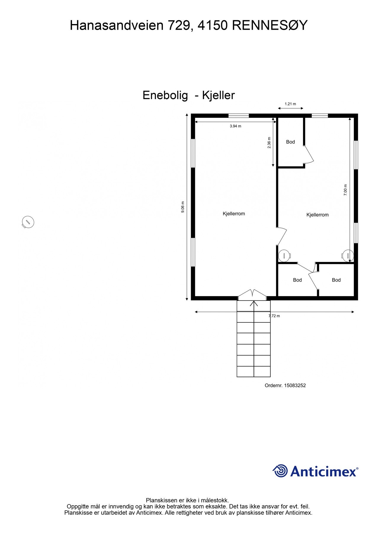 Planskisse kjeller Galleribilde