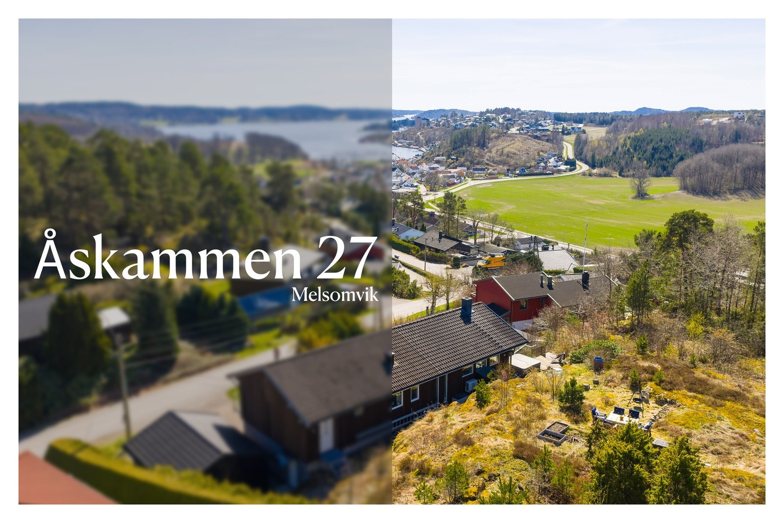 EIE eiendomsmegling Stokke Høyt og fritt beliggende familiebolig med gode solforhold, flott utsikt, naturtomt, godkjent utleiedel og garasje Åskammen 2