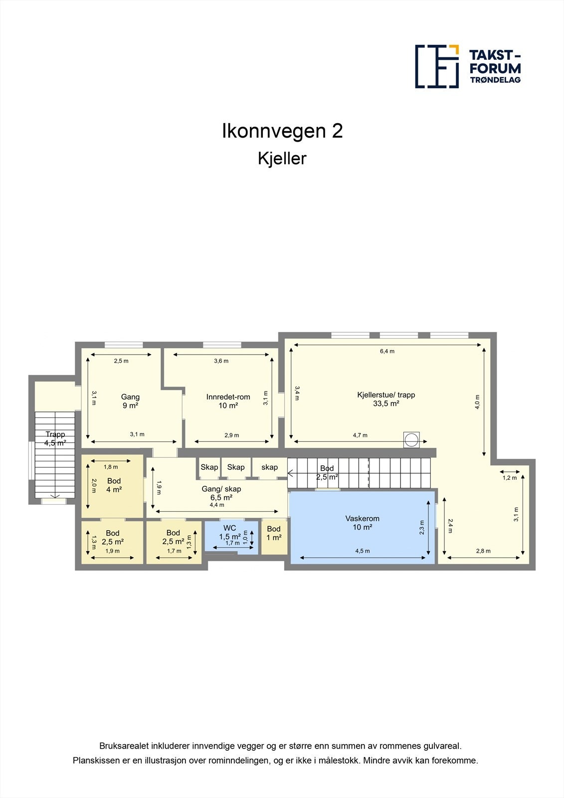 Planskisse - kjeller Galleribilde