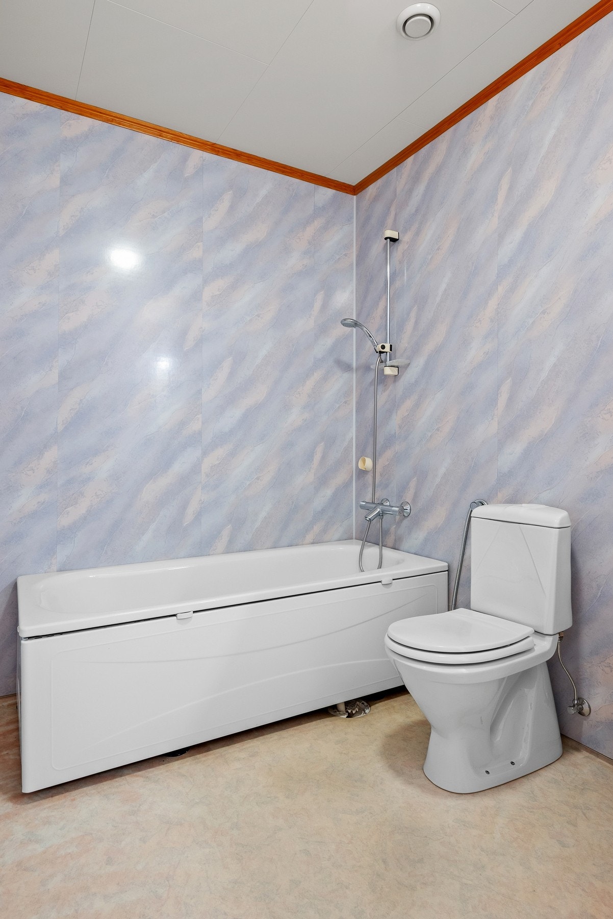 Det er varme i gulvet på badet. Galleribilde