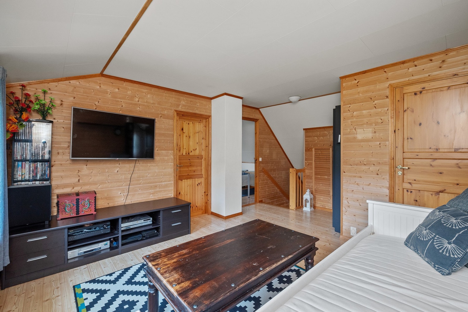 Loftstuen er på 19m². Galleribilde