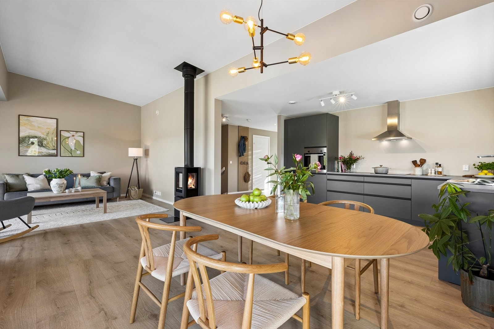 Balansert ventilasjon sørger for et sunt inneklima i hele boligen. Galleribilde
