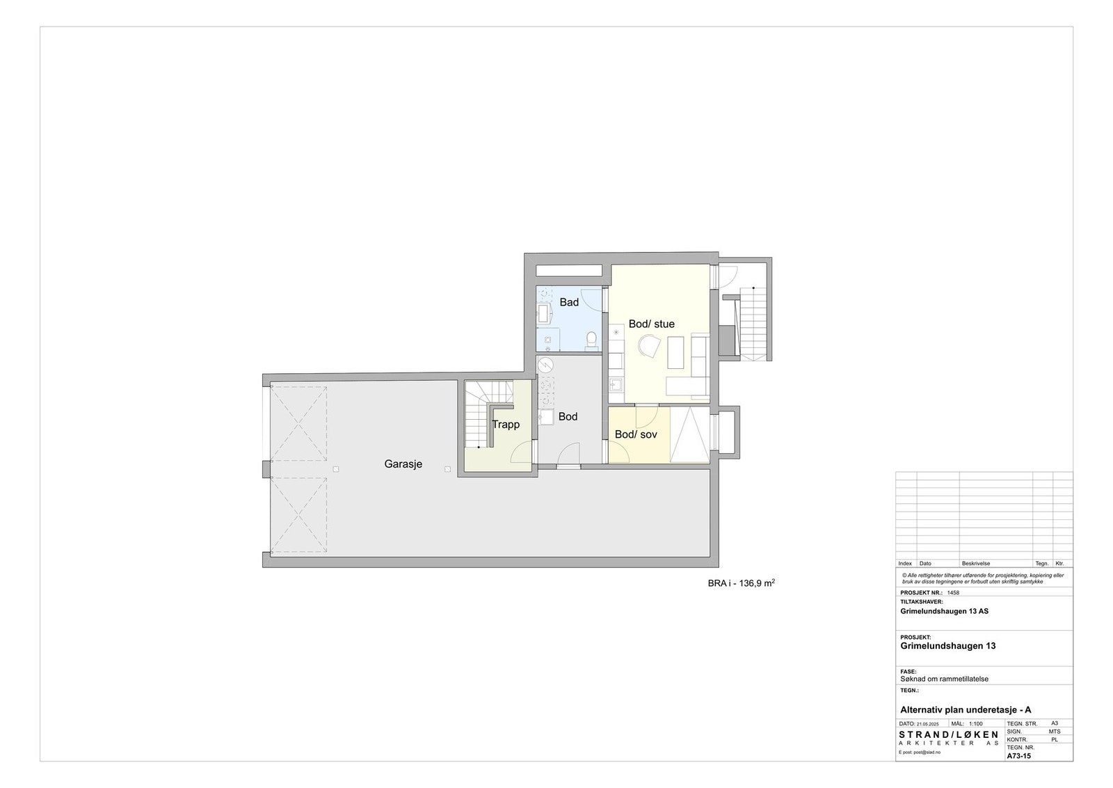 Alternativ planløsning U.etg. Galleribilde