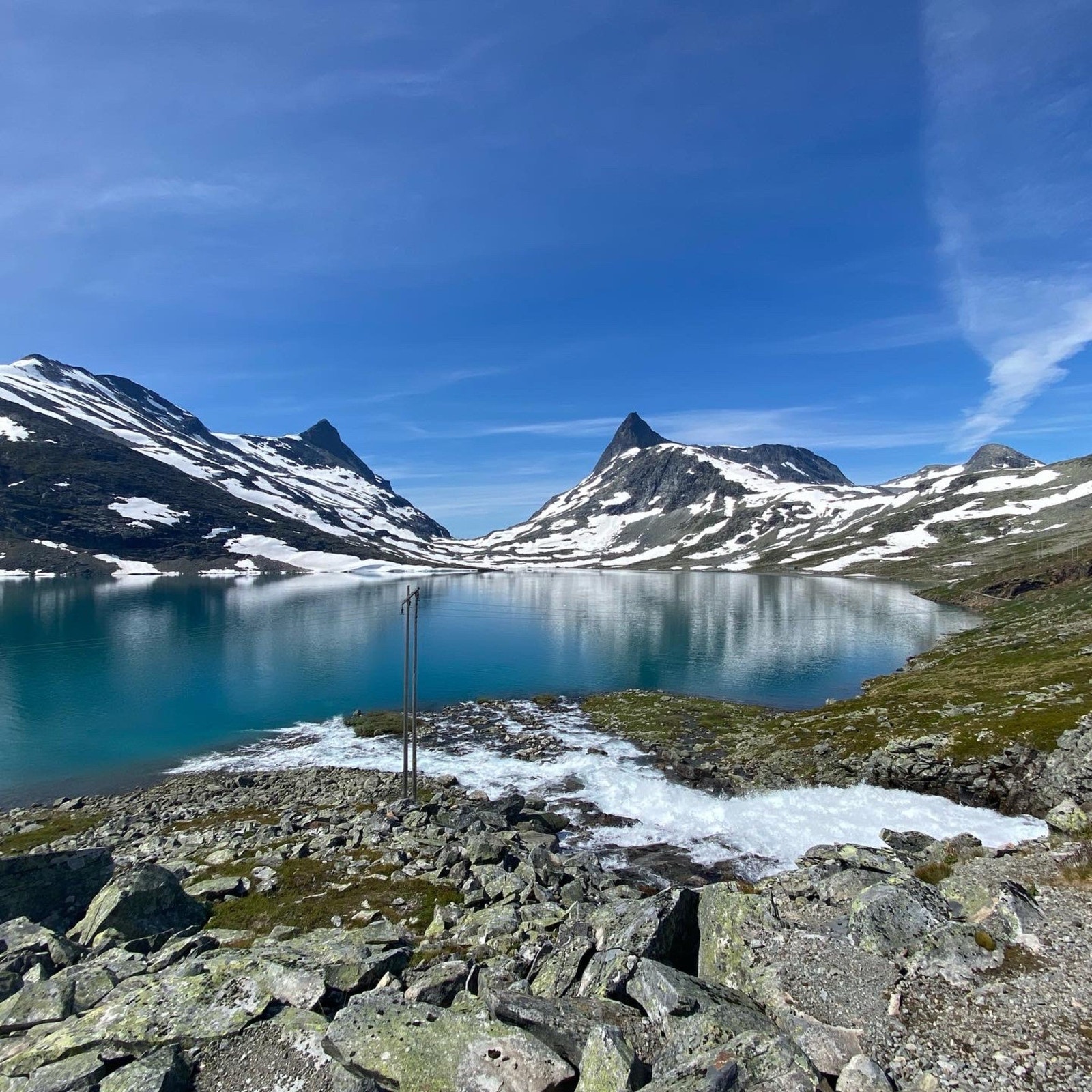 Hva med å nyte lunsjen til denne utsikten. Bilde fra selgers arkiv. Galleribilde